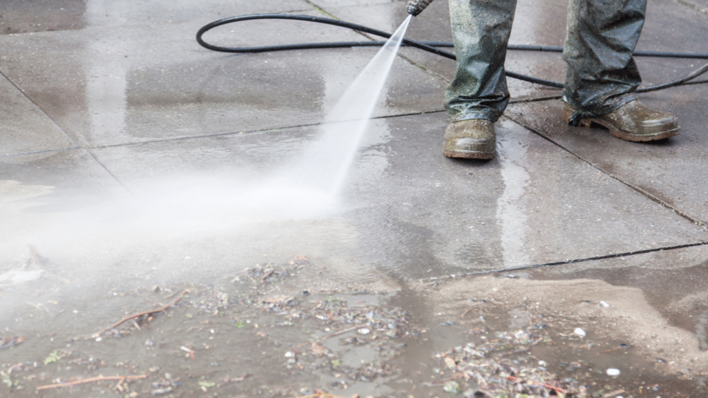 pressure washing